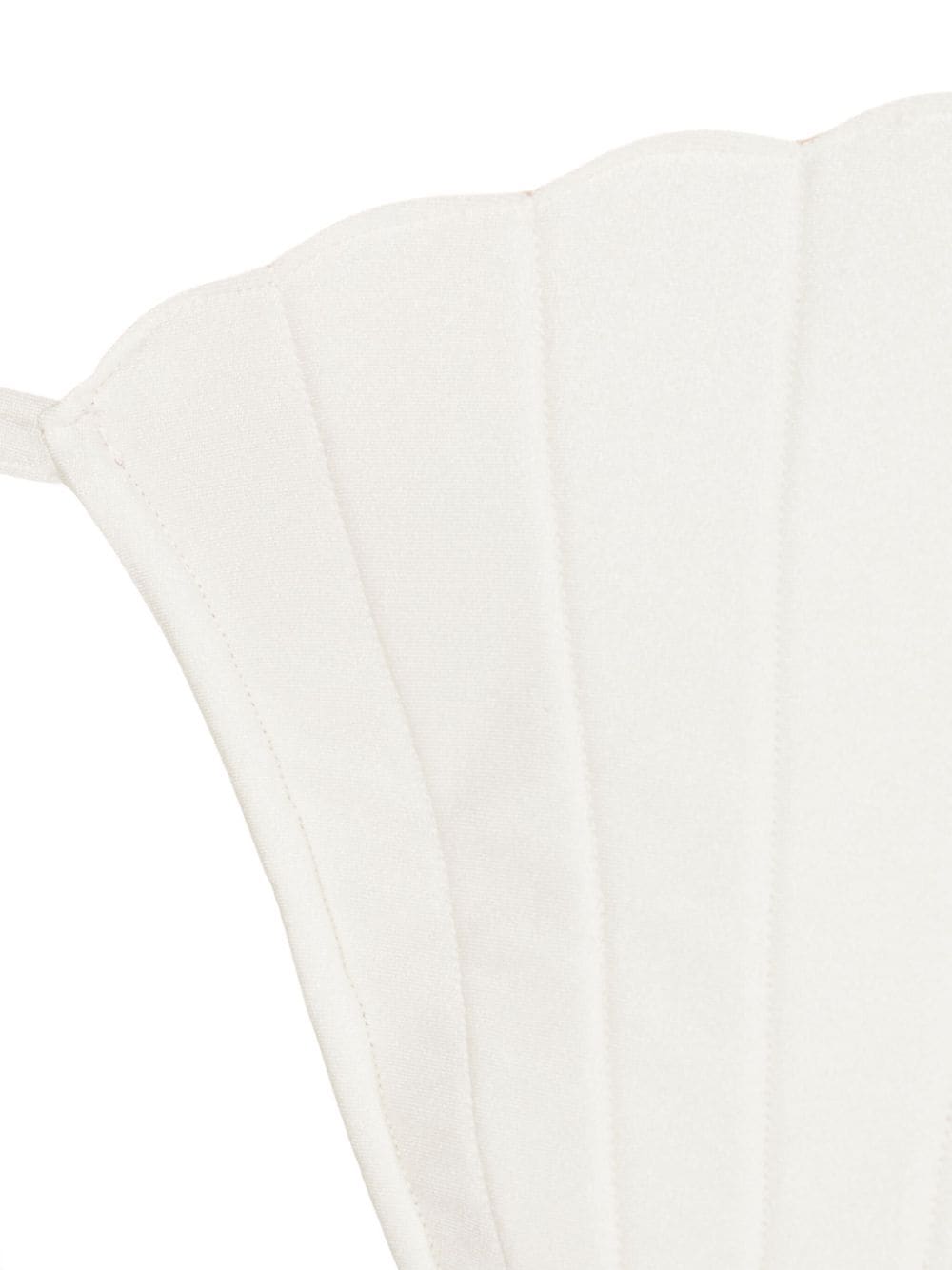 Solid Seashell Off-White Triangle Bikini Bottom Detail