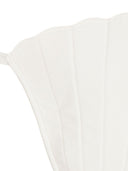 Solid Seashell Off-White Triangle Bikini Bottom Detail