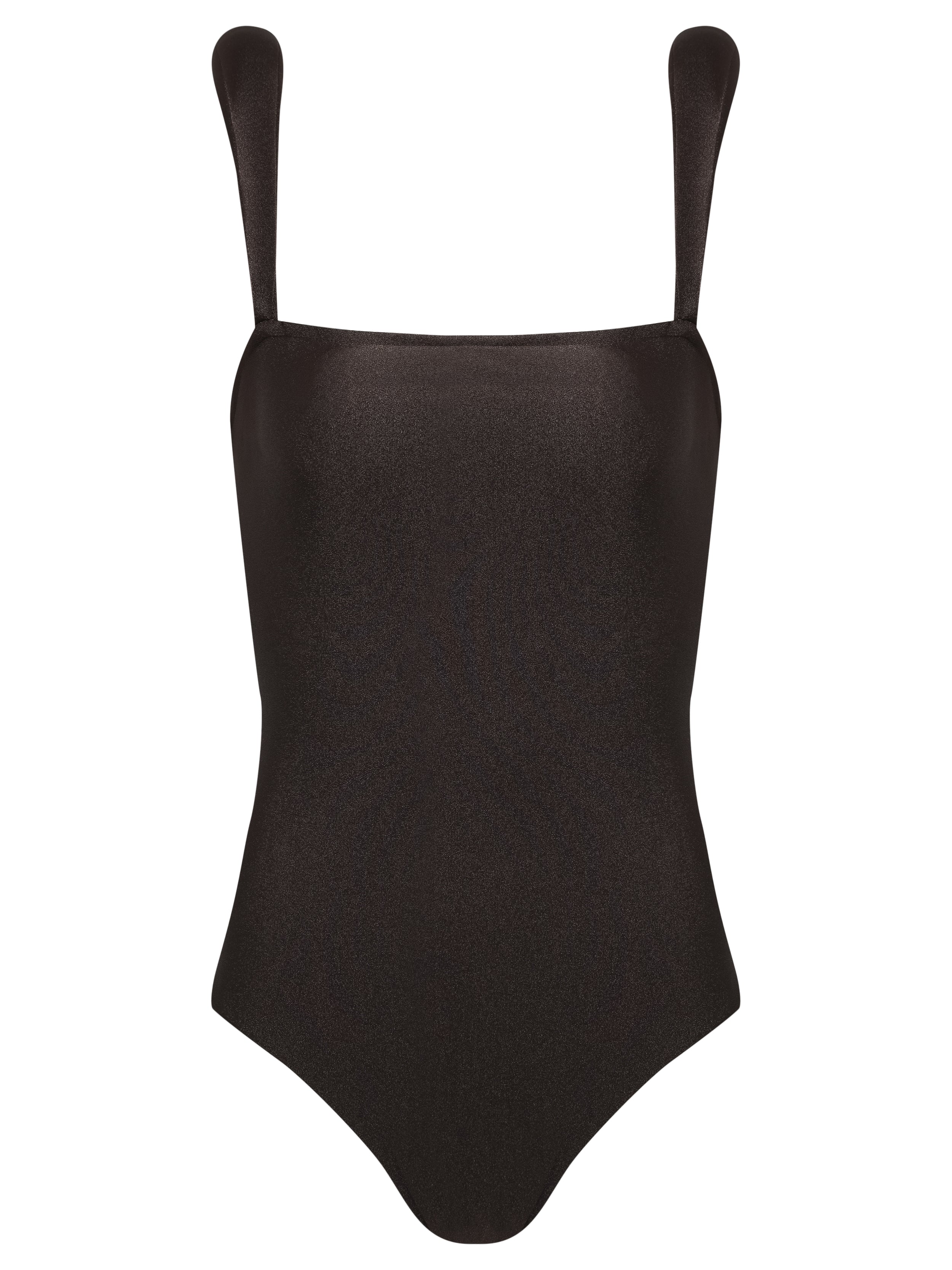 Solid Shoulder-Pad Swimsuit Product