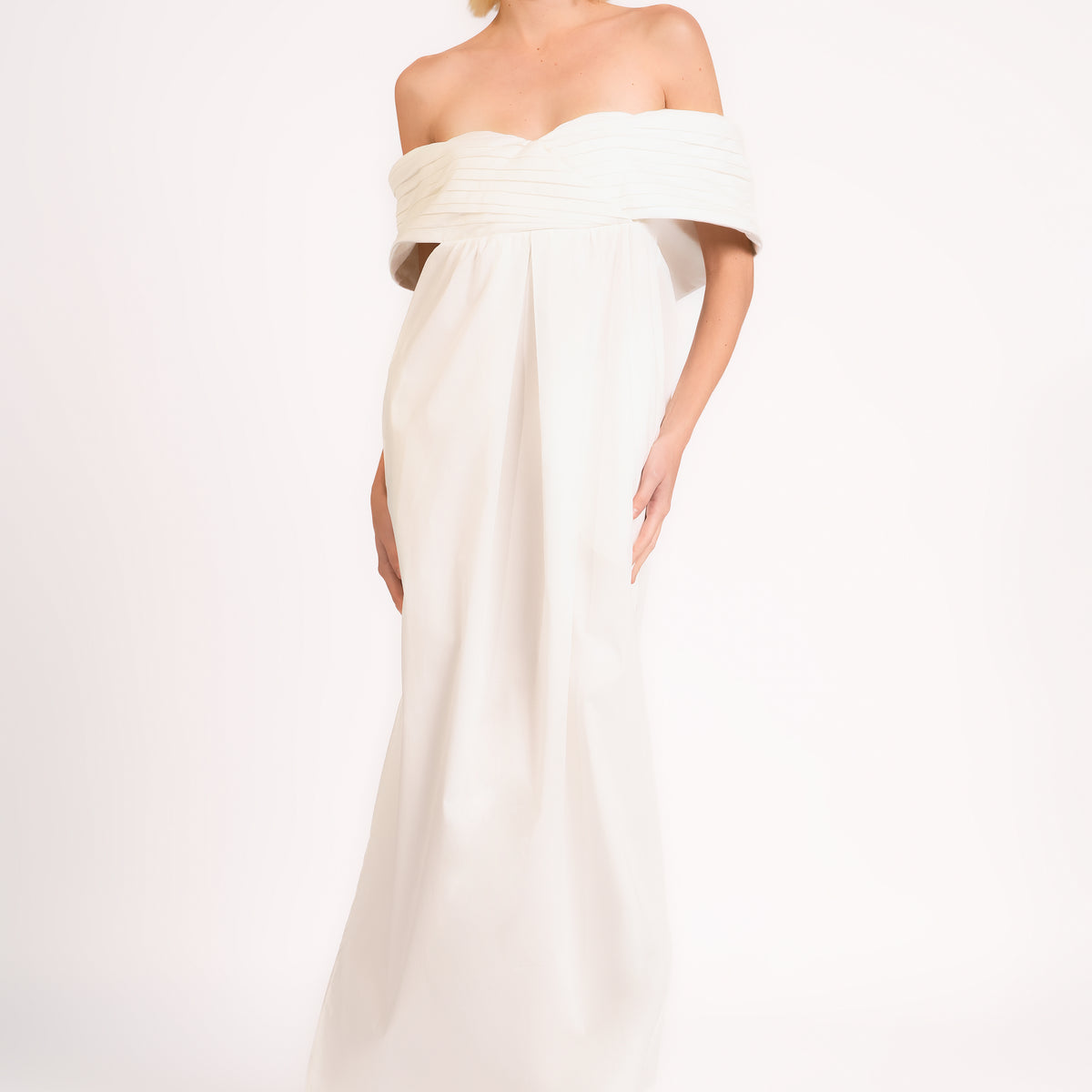 Solid Off-The-Shoulder Maxi Dress Solid Off-The-Shoulder Maxi Dress