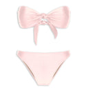 Spray Of Flower Solid High-Leg Strapless Bikini Pink Product