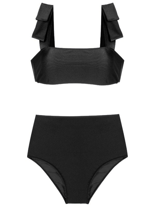 Timeless Black High-Waisted Bikini With Straps Product