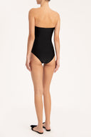 Timeless Black Strapless Swimsuit Back