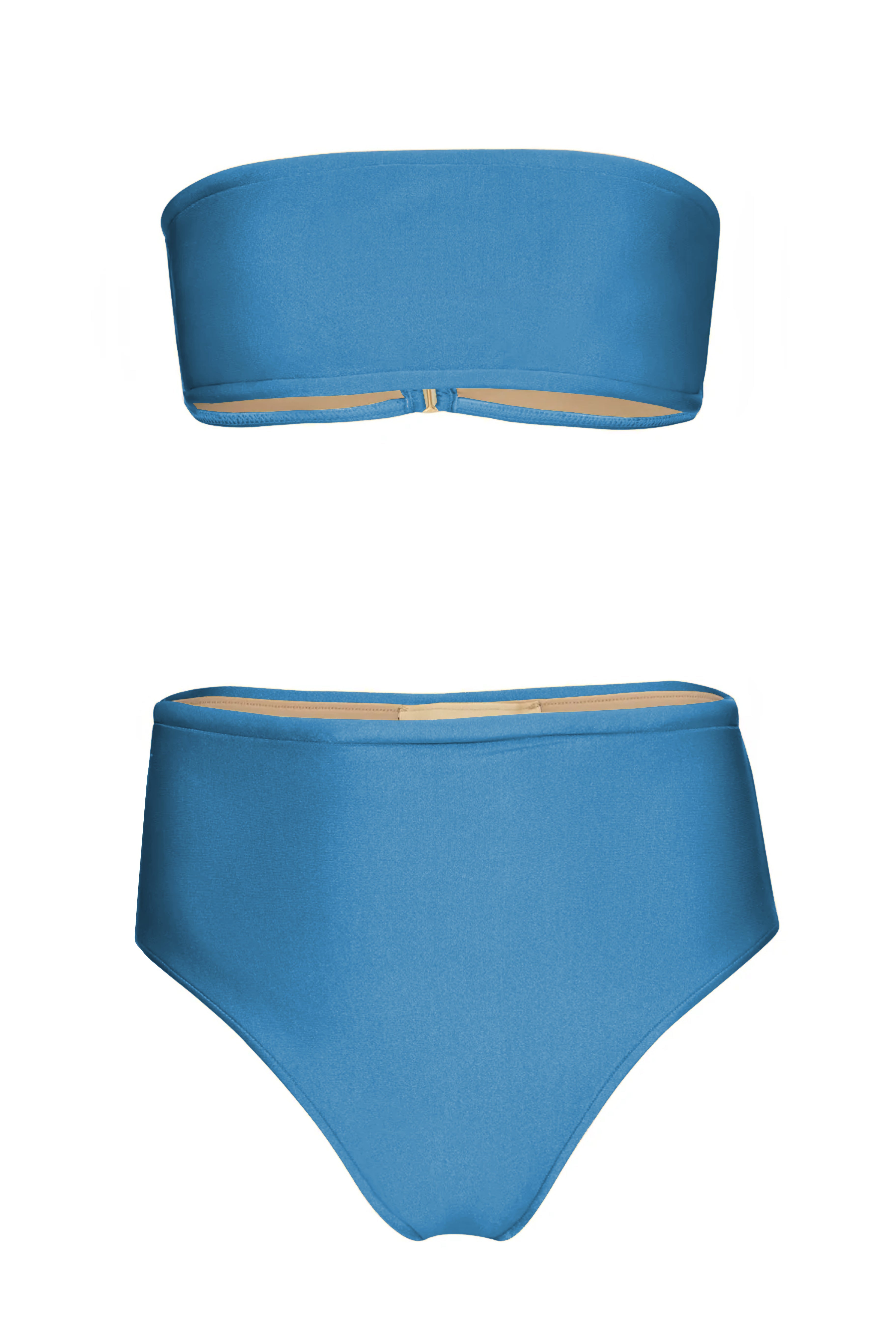 Timeless Blue High-Leg Bandeau Bikini Product