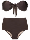 Timeless Coffee High-Waisted Strapless Bikini Product