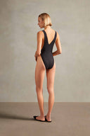 Timeless High-Leg Swimsuit With Side Knots Back