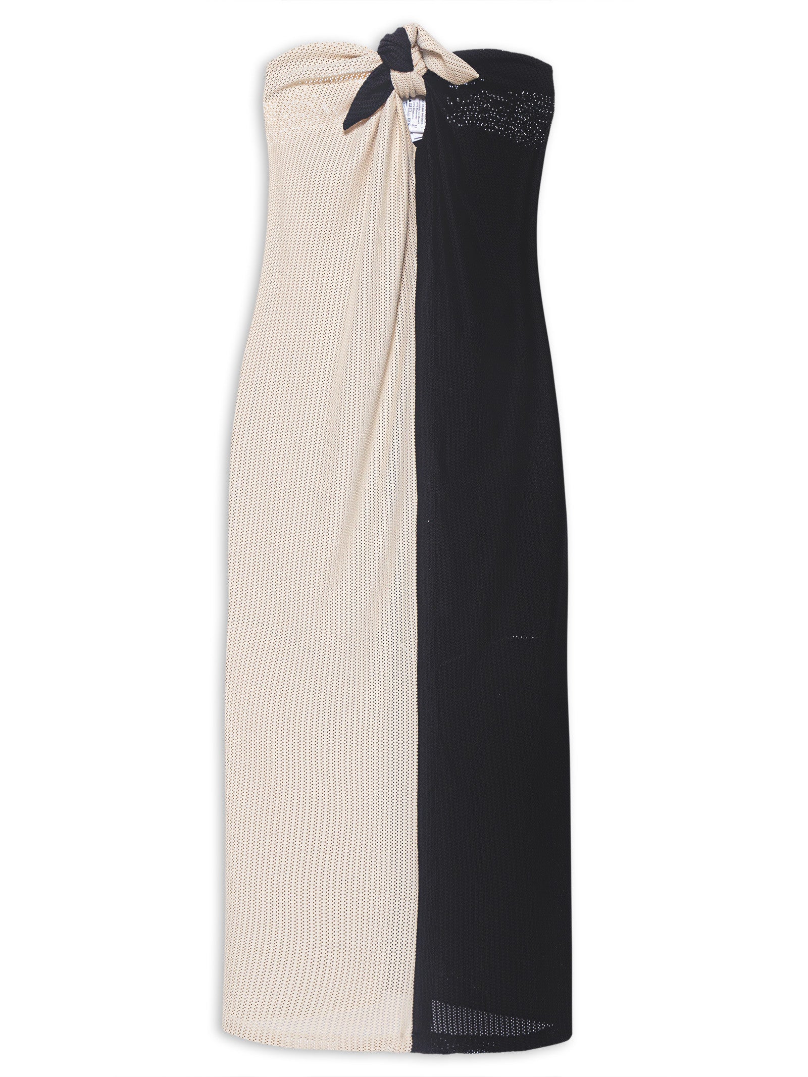 Tricot Black and Beige Knit Dress Product