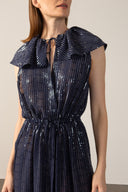 Sequin Ruffle Maxi Dress