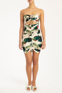 Victoria Regia Frilled Short Dress Front