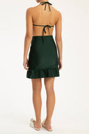 Victoria Regia Solid Short Skirt Back