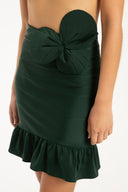 Victoria Regia Solid Short Skirt Detail
