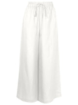 Vintage Orchid Solid Wide-Leg Pants Off White Product