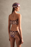 Vintage Waves Halterneck Bikini Back
