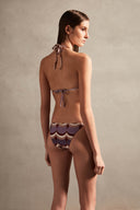 Vintage Waves Triangle Bikini Back
