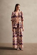 Vintage Waves Triangle Bikini Cover UP