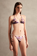 Vintage Waves Triangle Bikini Front