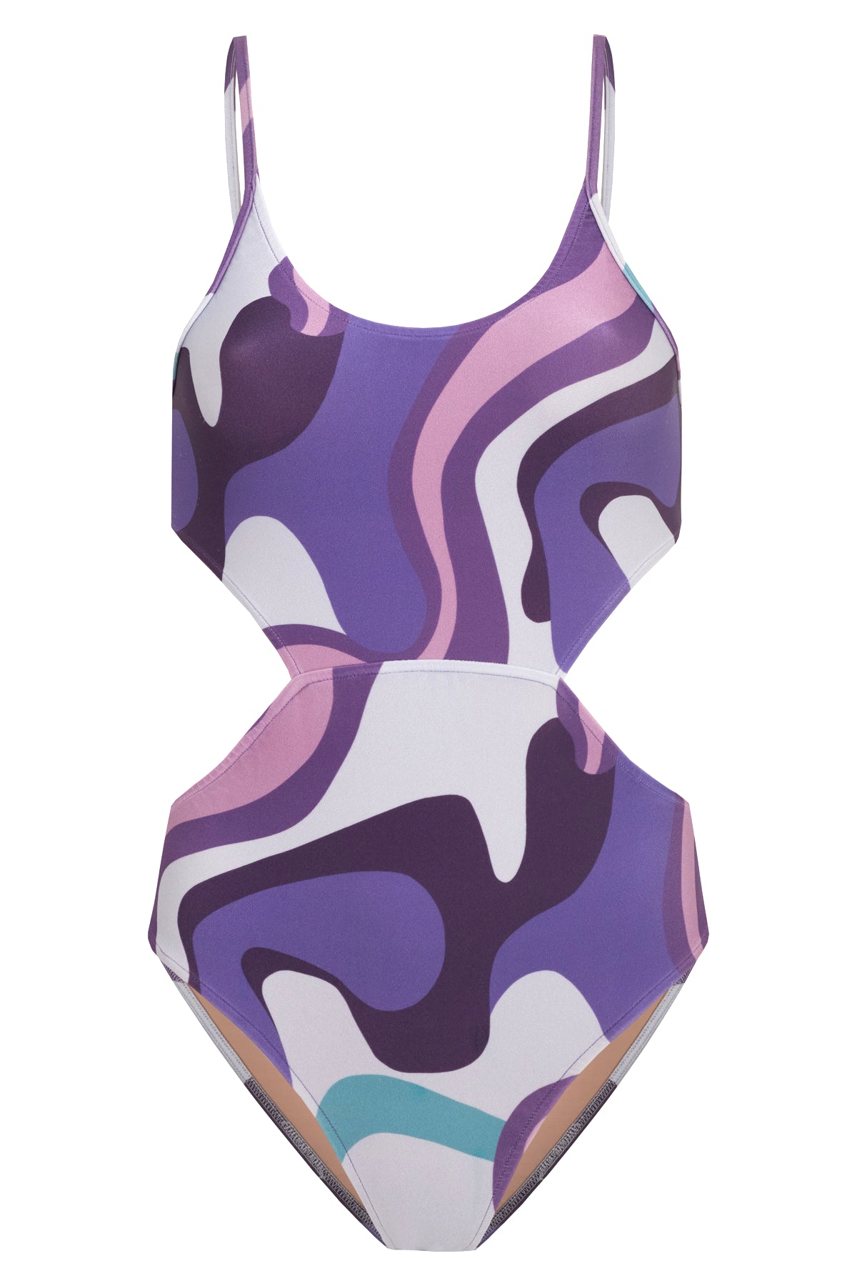 Wave Cut-Out Swimsuit Product