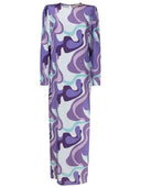 Wave Side Slit Long Dress Product