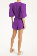 Fantasy Solid Playsuit with Bows