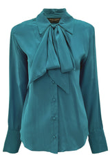 Solid Bow Detal Shirt