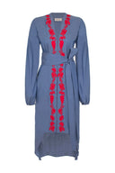 Arara Embroidery Long Robe Product Front