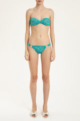 Hemp Leopard Print Strapless Bikini