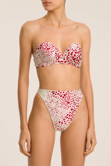 Serpent High-Leg Strapless Bikini