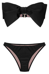 Bain Couture Strapless Bikini With Bow