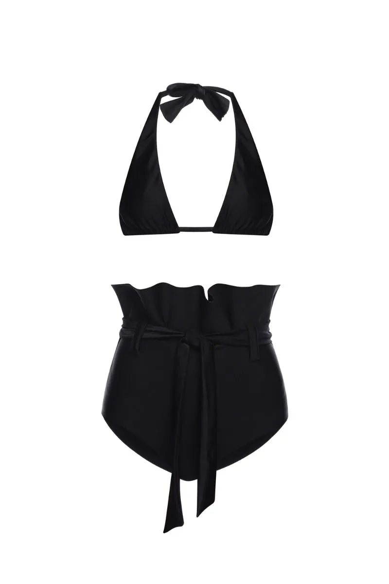 Bain Couture Clochard Black High-Waisted Bikini Product