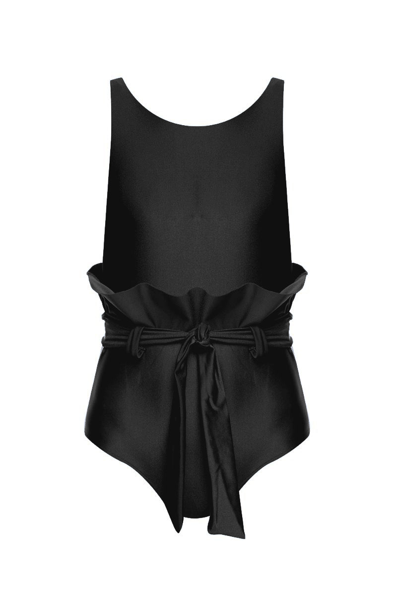 Bain Couture Clochard Black Swimsuit With Straps Product