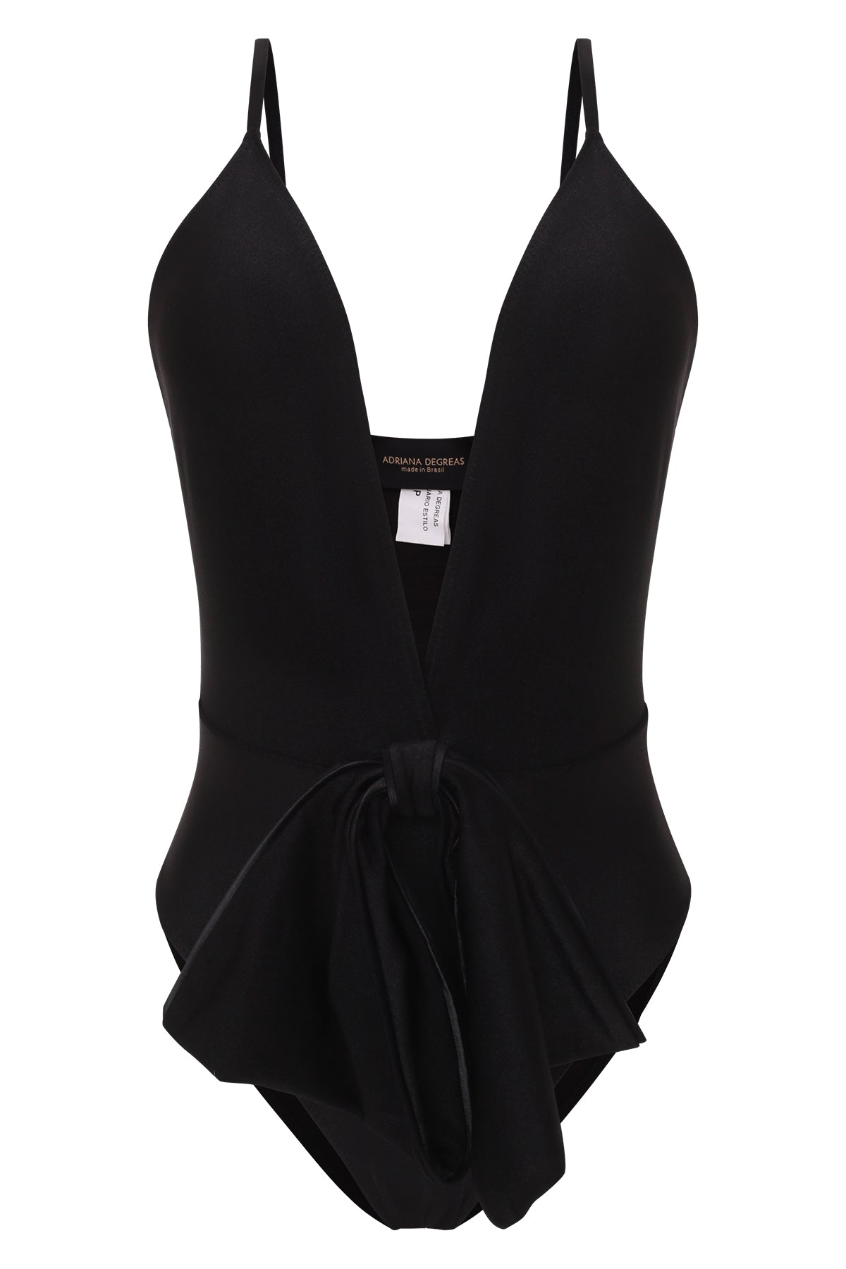 Bain Couture Plunge Black Swimsuit With Bow Product