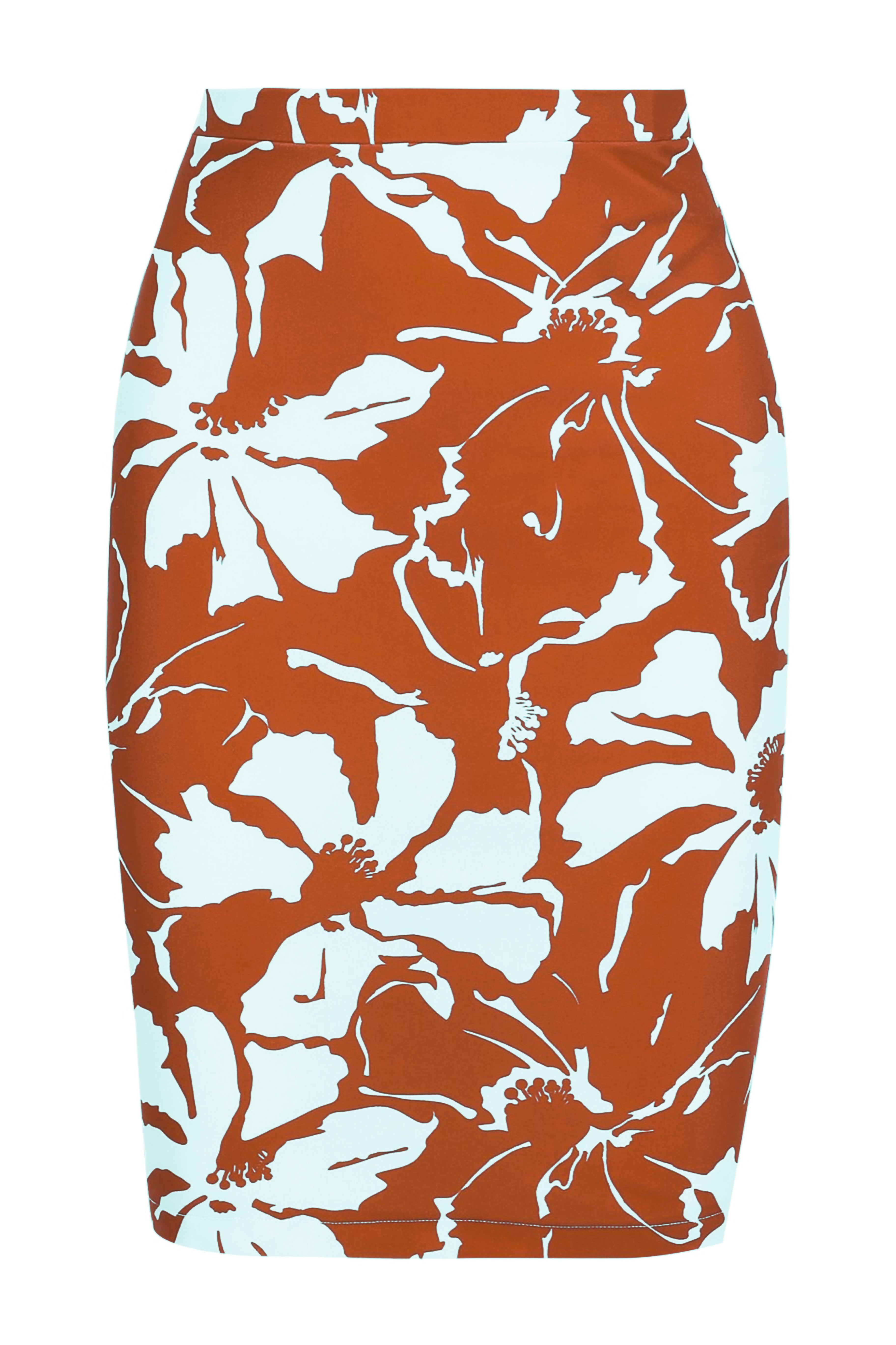 Balinese Print Orange Skirt Product