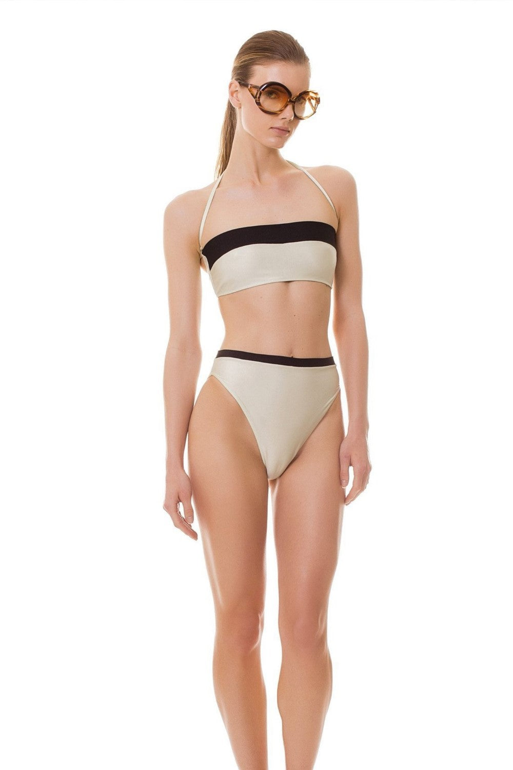 Bicolor Hot Pants Front