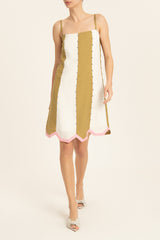 Bicolor Short Dress Front 2