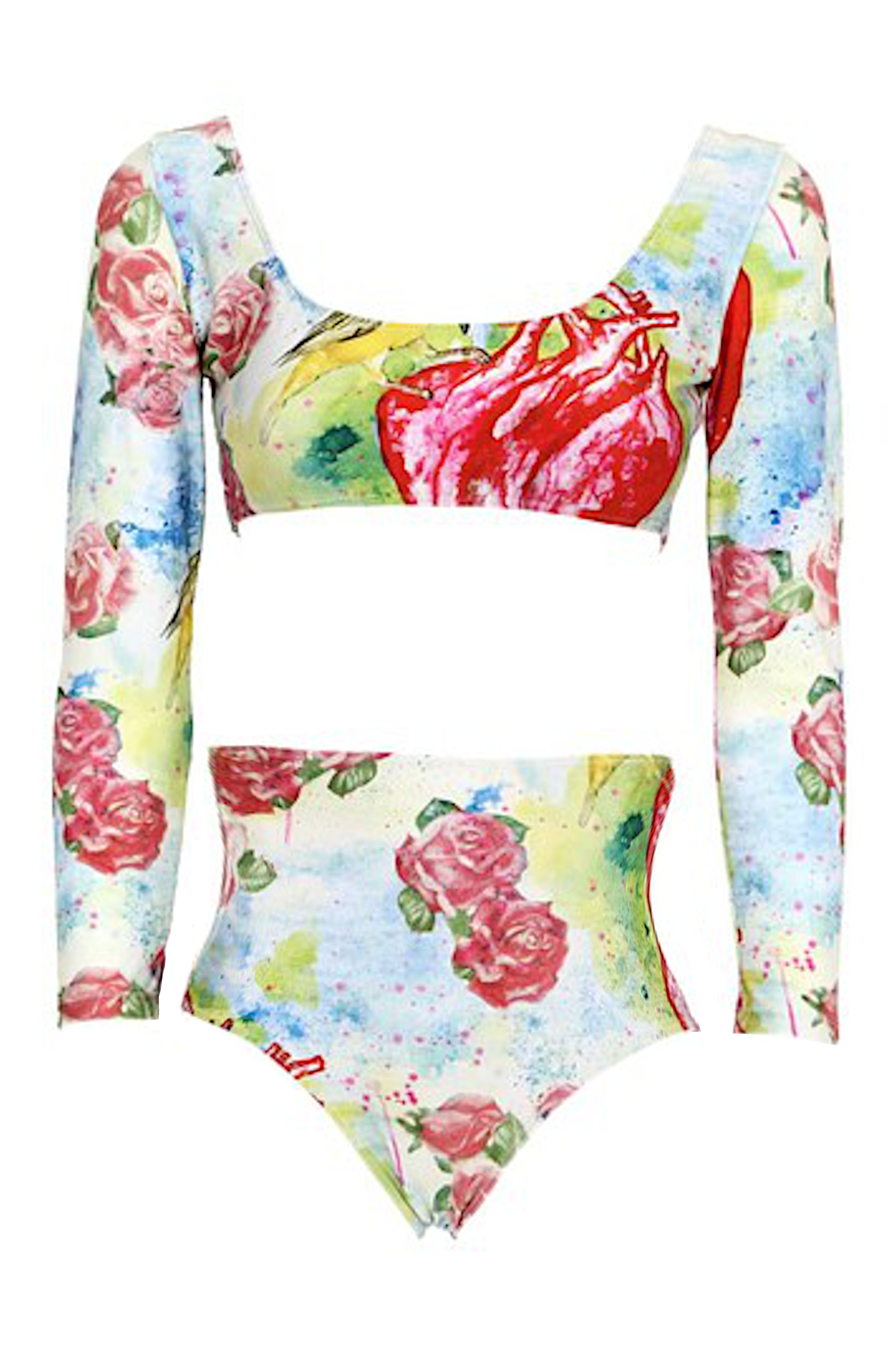 Bird Heart Print Hot Pants Product