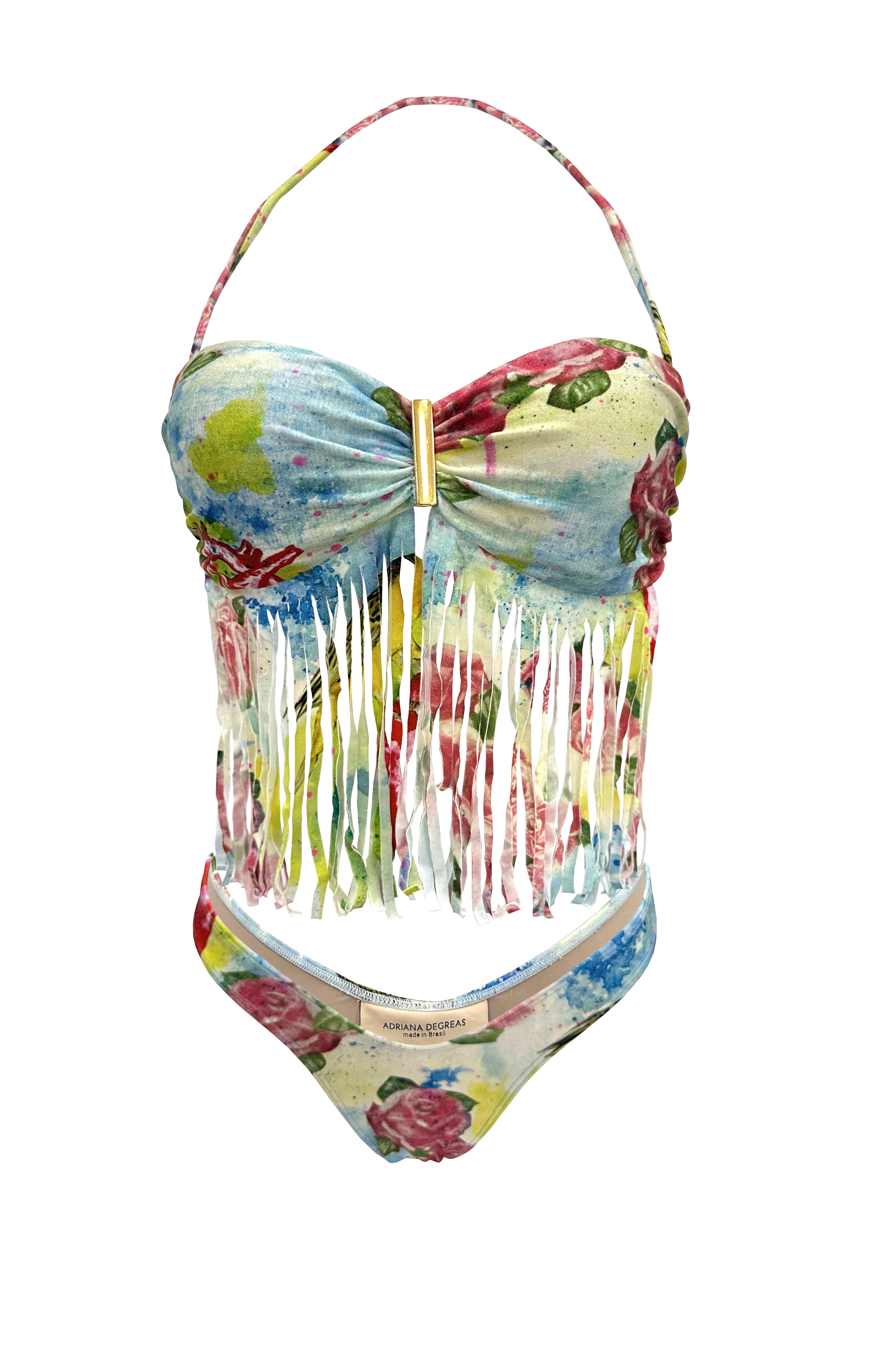 Bird Heart Print Strapless Bikini Product