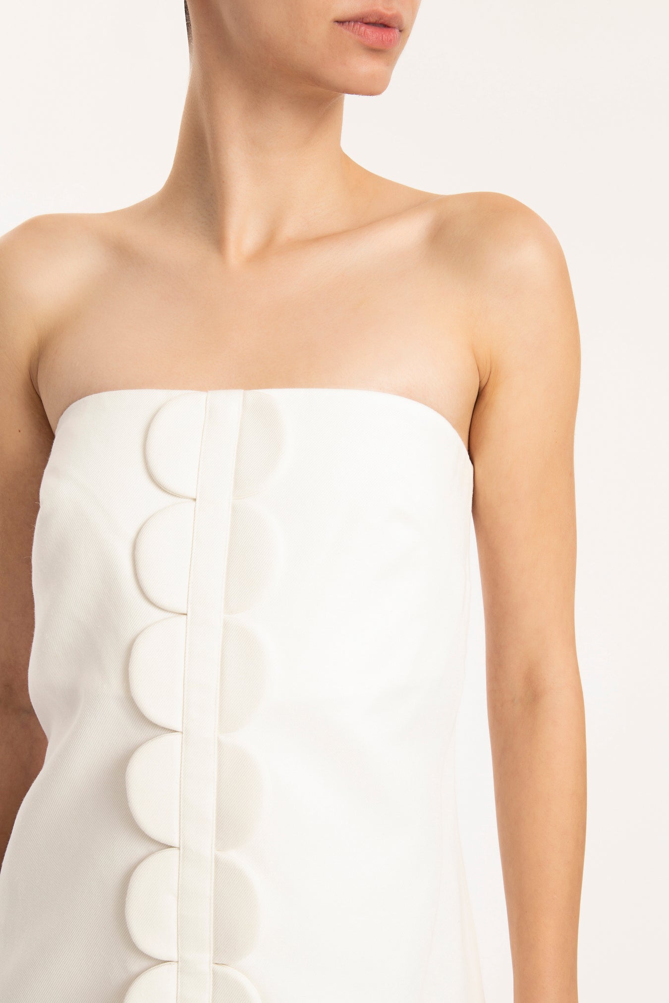 Bubble Strapless Short Dress Detail