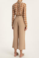 Pied De Poule Shirt With Tie