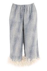 Stone Pants With Feathers