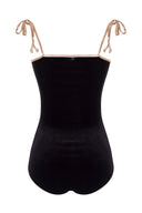 Cavaliere Velvet Swimsuit With Straps Product Back