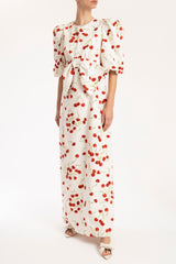 Cherry Bomb Long Dress Off White Front
