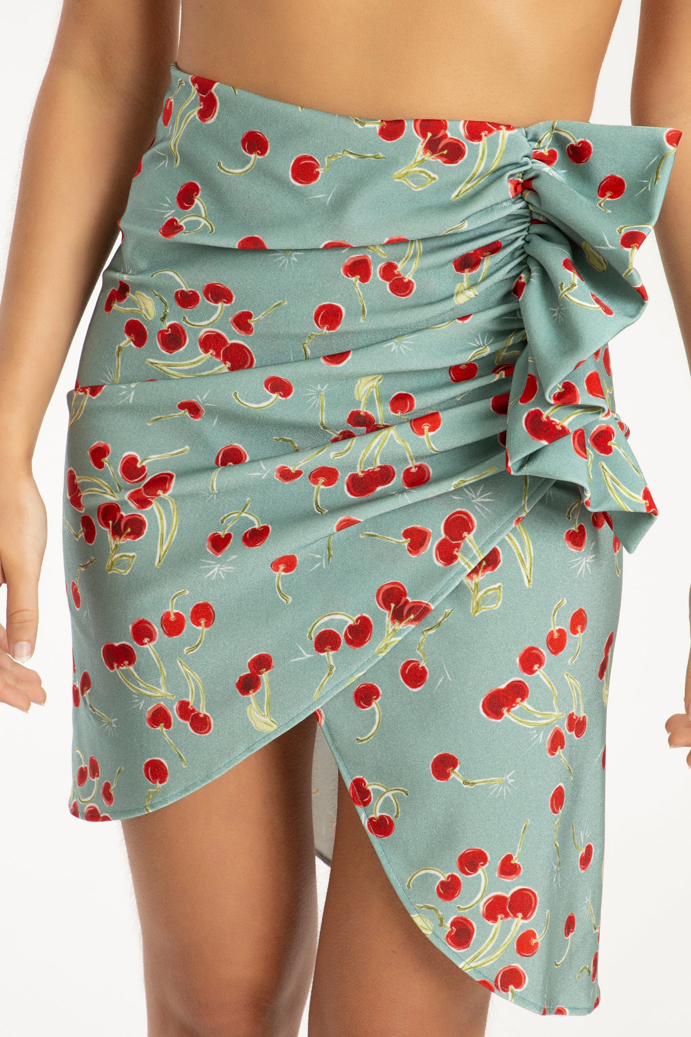 Cherry Bomb Ruffled Skirt Detail