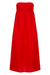 Cherry Bomb Solid Strapless Long Dress Product