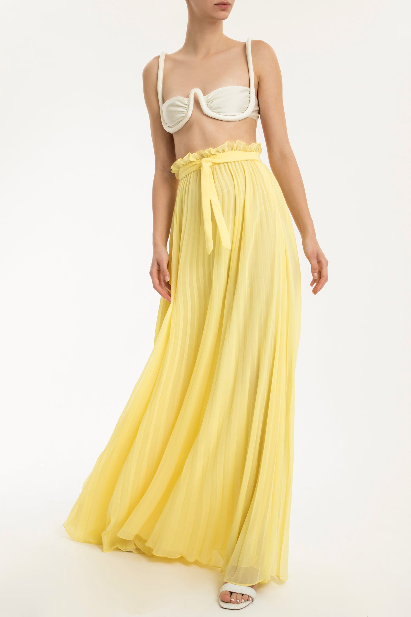 Cinque Terre Yellow Long Skirt Front 2