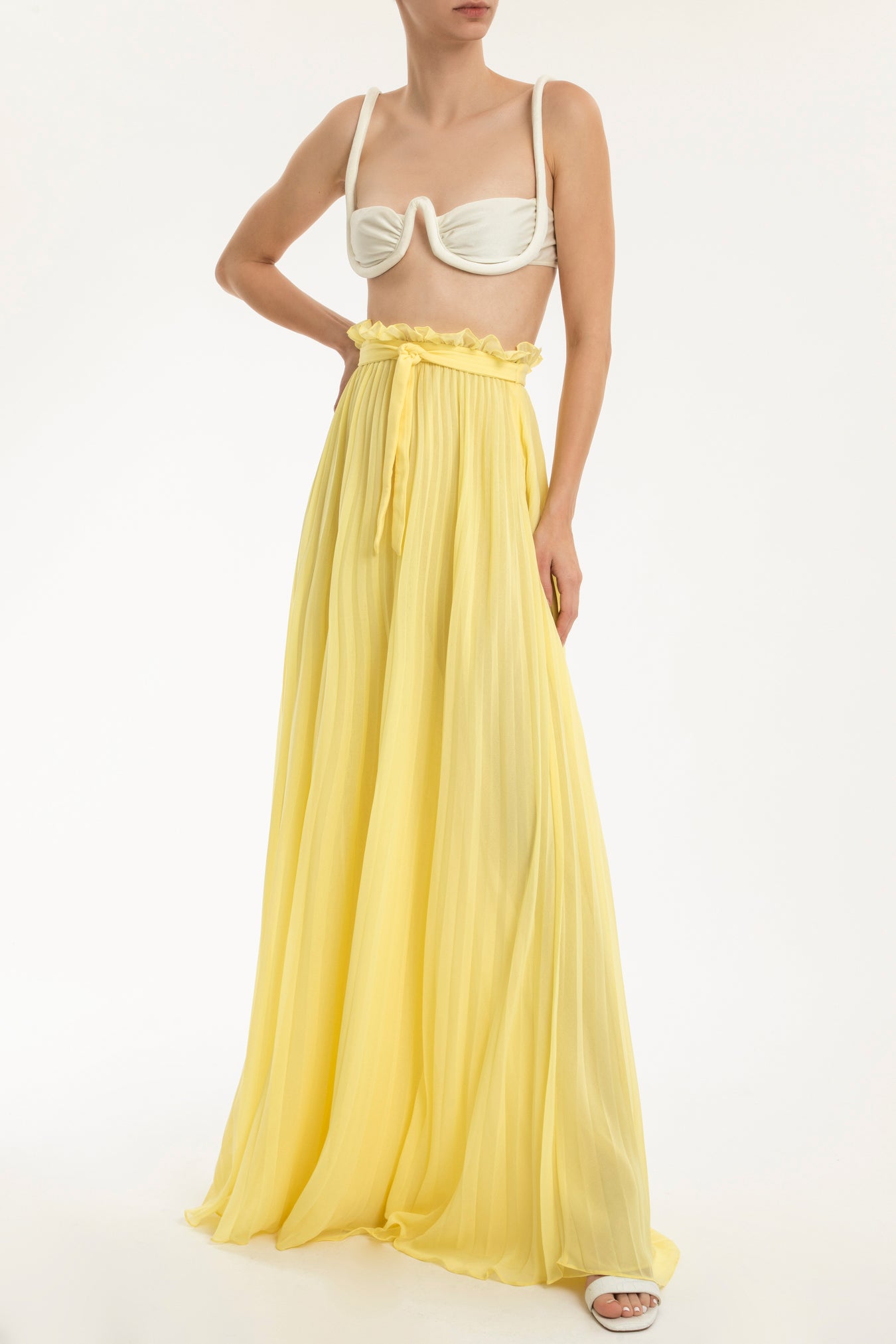 Cinque Terre Yellow Long Skirt Front