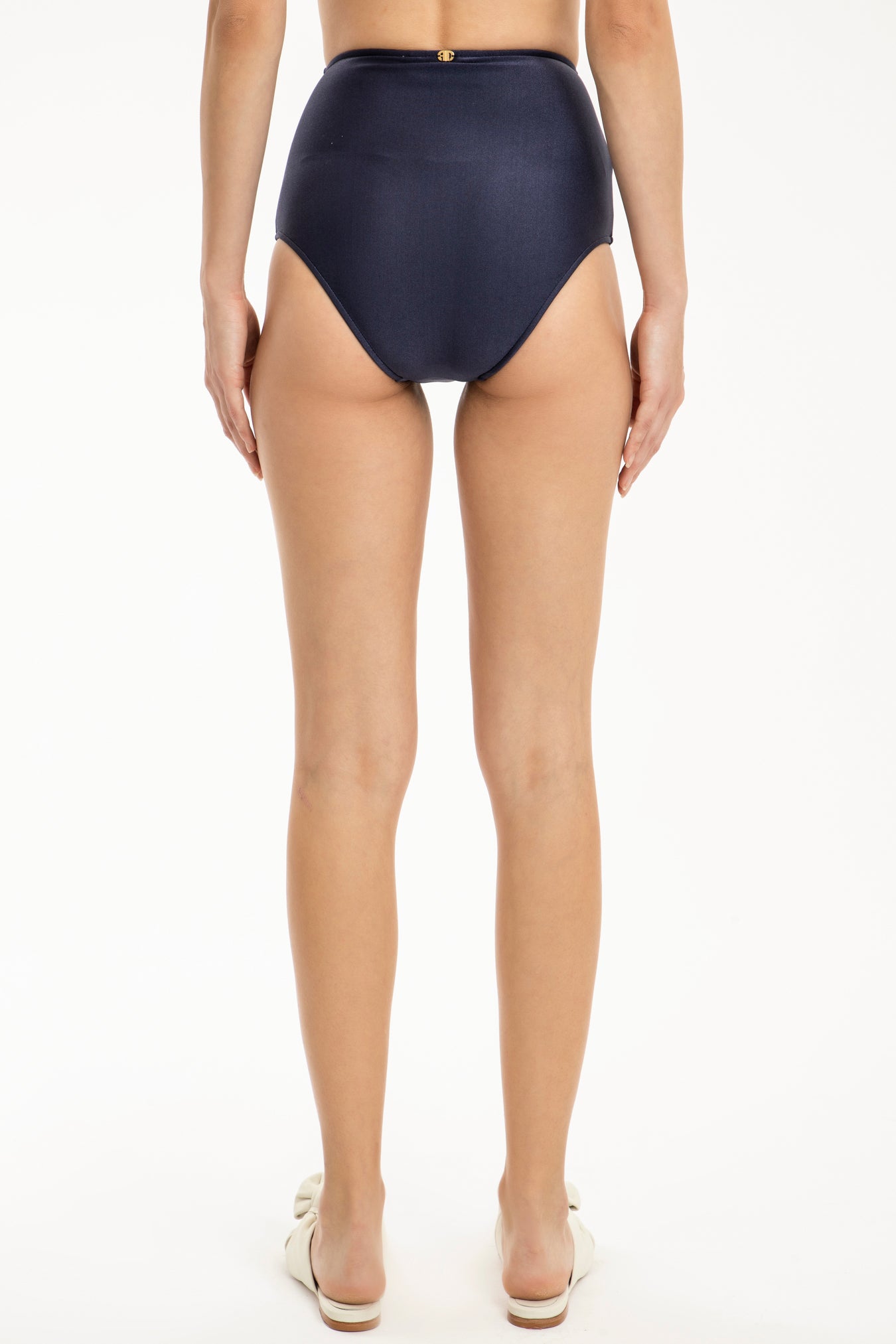 Classic Blue Navy Hot Pants Bottom Back