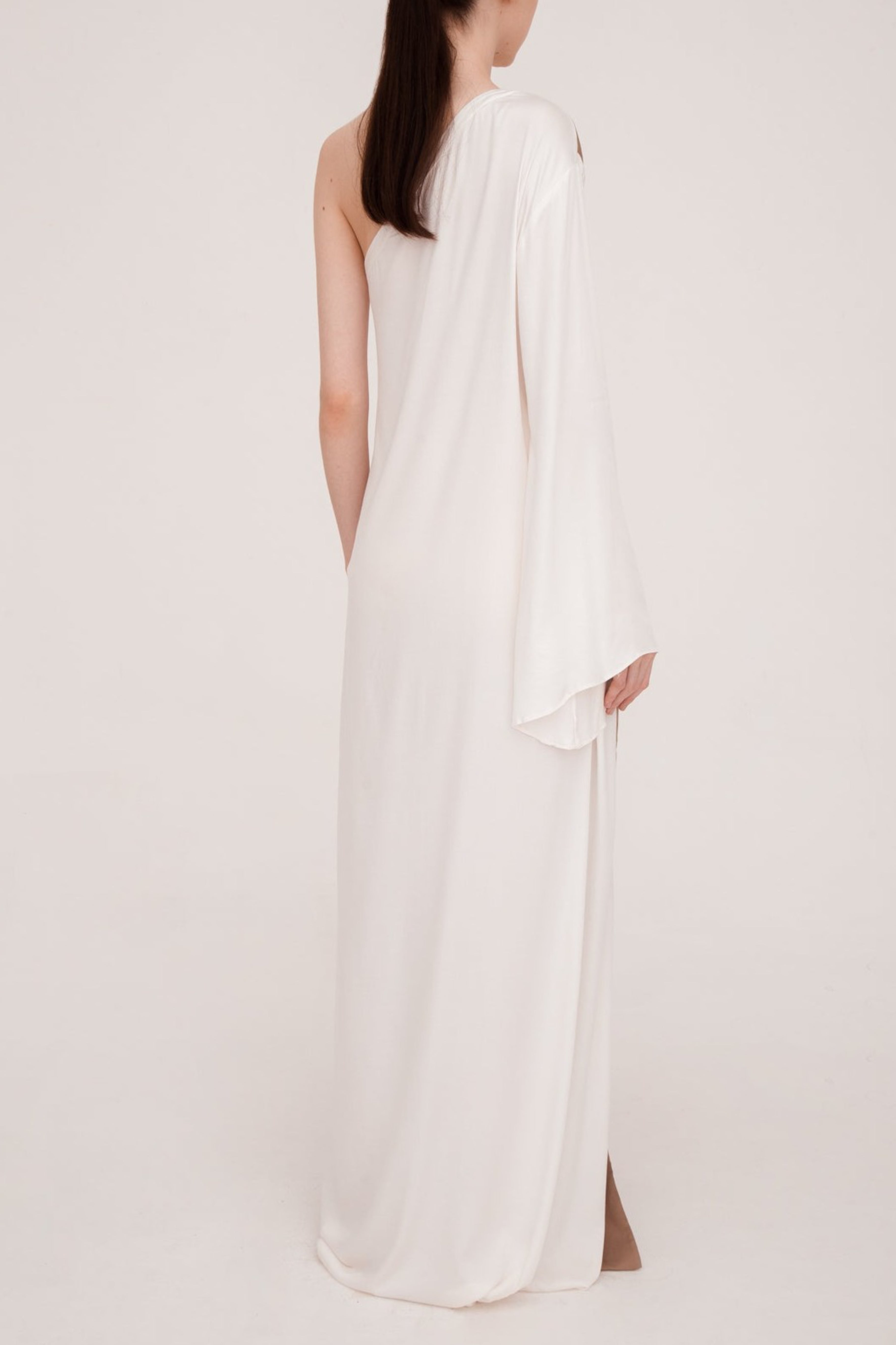 Classic One-shoulder Long Kaftan Back