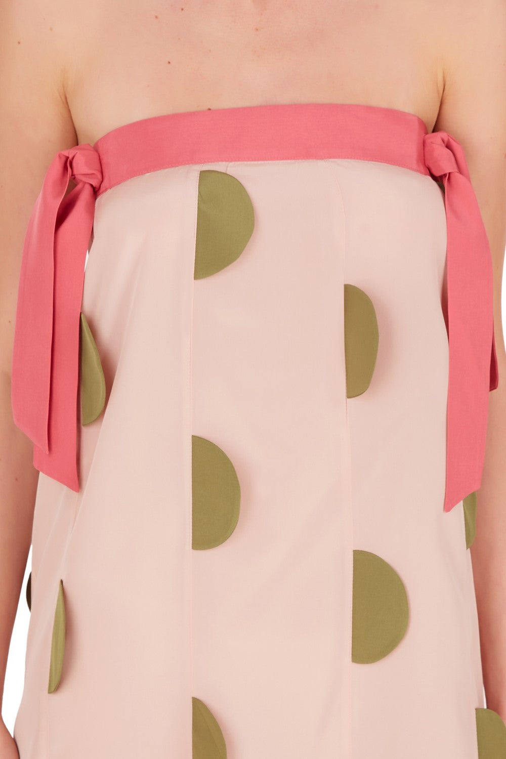 Colors Strapless Midi Dress Detail