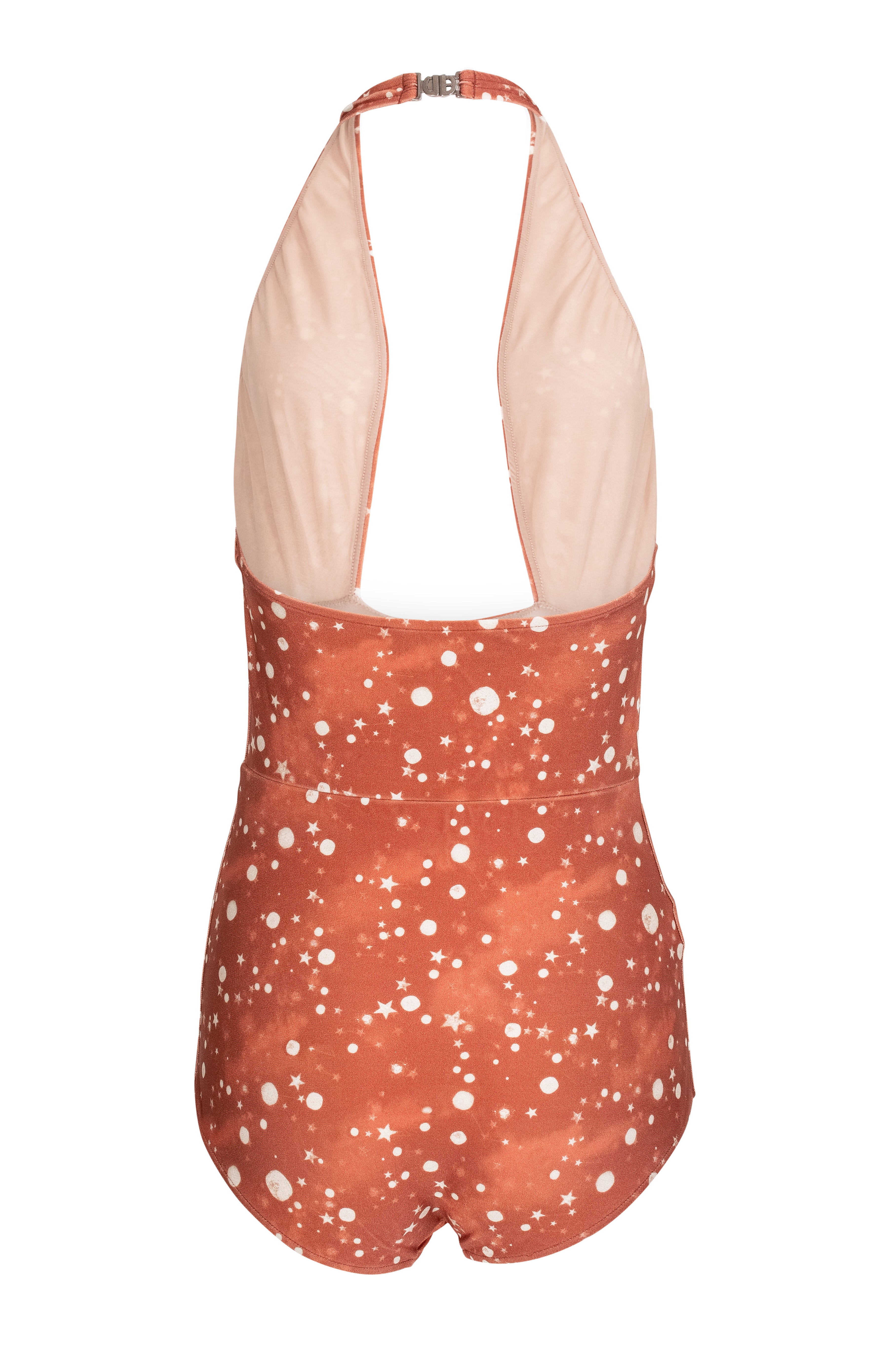 Constellation Copper Halterneck Swimsuit Product Back