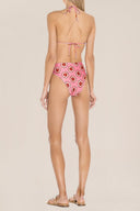 Exotic Passion Pink High-leg Bikini With Knot Back